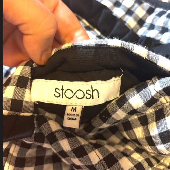 Stoosh black and white gingham reversible quilted blazer jacket NWT - Picture 10 of 12